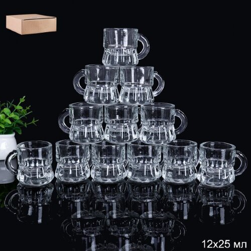717874 (в уп.12наб.) - Рюмка, набор 12шт. 25мл. / [01104929] 717874 (в уп.12наб.) - Рюмка, набор 12шт. 25мл. / D1805 /