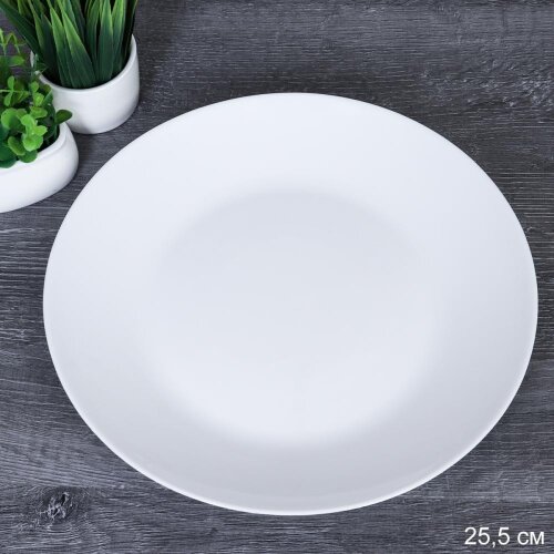 716616 (в уп.6наб.) - Тарелка 255мм. Евро белая, н [01106927] 716616 (в уп.6наб.) - Тарелка 255мм. Евро белая, набор 6шт. / LMLPP100 (white) /