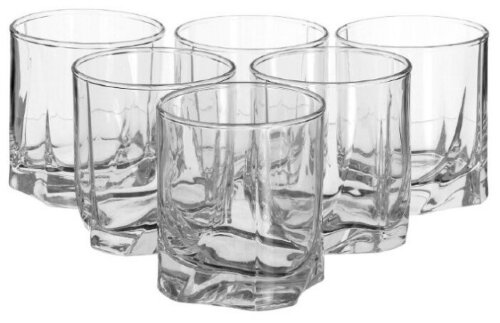 42338B (в кор.8наб.) - Набор стаканов 6шт. "LUNA" [01041234] 42338B (в кор.8наб.) - Набор стаканов 6шт. "LUNA" V=240мл.(сок)