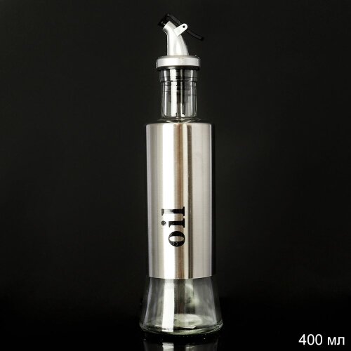 684465 (в уп.48шт.) - Емкость с дозатором для масл [01107343] 684465 (в уп.48шт.) - Емкость с дозатором для масла 400 мл / YF-1028 /, материал: стекло, нержавеющая сталь.