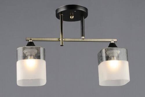 ВР-A4425/2 AB+BK L400*W120*H270мм (10) светильник [01109587] ВР-A4425/2 AB+BK L400*W120*H270мм (10) светильник потолочный