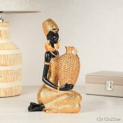 718008 (в уп.16шт.) - Статуэтка Африканка 12х12х22 [01108791]