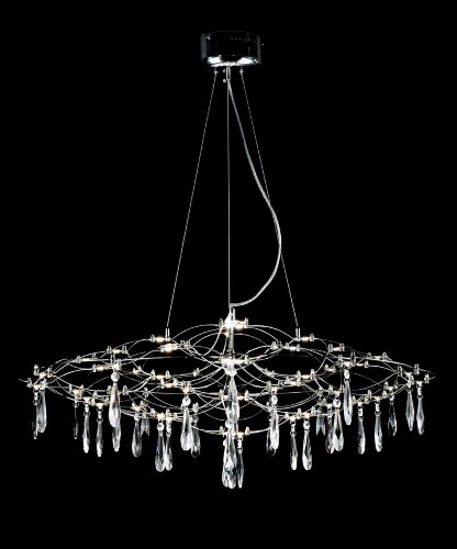 9011 CR D800*H270, Led 3000+4000+6500K, 198W, димм [01109214] 9011 CR D800*H270, Led 3000+4000+6500K, 198W, диммер, хрусталь К9, (1) светильник потолочный