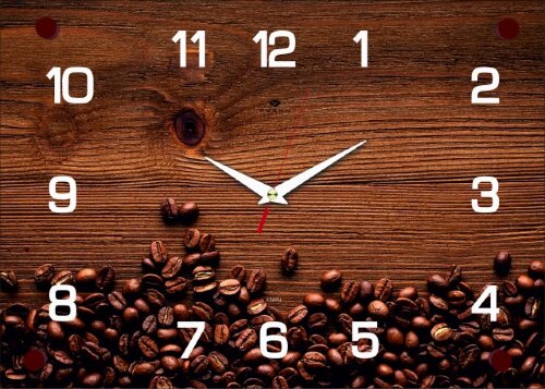 2535-309 (10) Часы настенные "Кофейные зерна" Руби [01106728] 2535-309 (10) Часы настенные "Кофейные зерна" Рубин