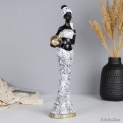 726221 (в уп.24шт.) - Статуэтка Африканка с кувшин [01108760]