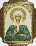 30*40 Икона "Матрона Московская 1" гобелен [01094489]