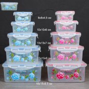 712028 (в уп.48шт.) - Салатник квадратный с крышко [01096320]