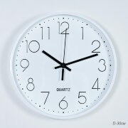 719896 (в уп.30шт.) - Часы настенные D=30см, белые [01110507]