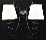 Л1022/2W BK+WT (6) светильник настенный [01068481]