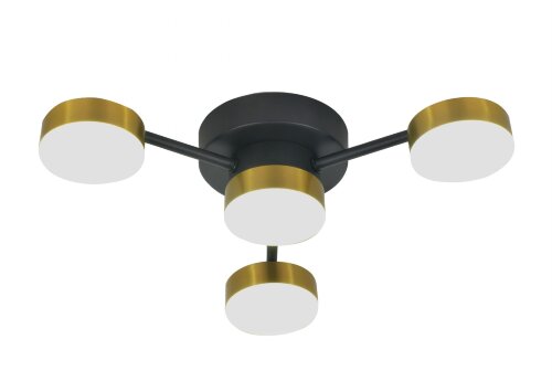 Х20601/4 BK+BRASS LED48W 3000-4000-6000K Dimmer (5 [01103159] Х20601/4 BK+BRASS LED48W 3000-4000-6000K Dimmer (5) светильник потолочный