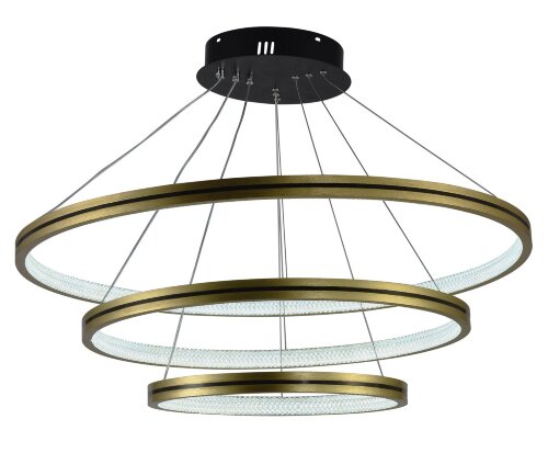 МС-DK6041/3 Matte gold+BK Led 124W 3000K+4000K+650 [01100162] МС-DK6041/3 Matte gold+BK Led 124W 3000K+4000K+6500K диммер (1) светильник потолочный