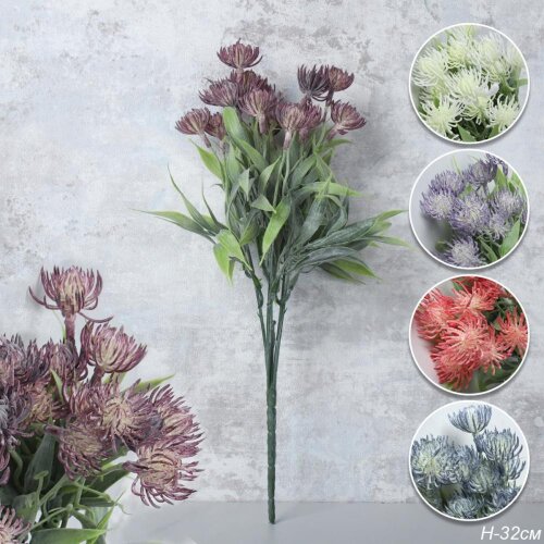 724646 (в уп.2/800шт.) - Цветок искусственный H=32 [01102687] 724646 (в уп.2/800шт.) - Цветок искусственный H=32см. / CW473 /, материал: пластик.