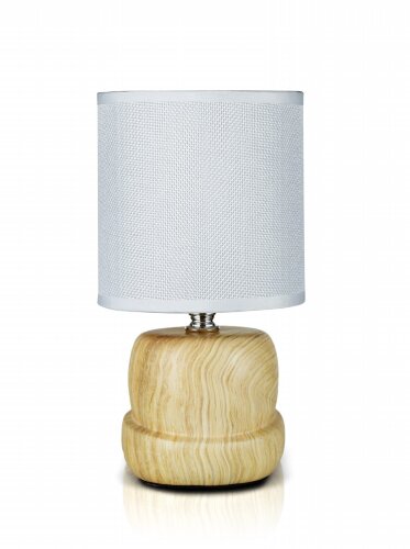 В-HS8464 I.brown+white shade, размер: 130*130*250м [01103916] В-HS8464 I.brown+white shade, размер: 130*130*250мм (24) светильник настольный