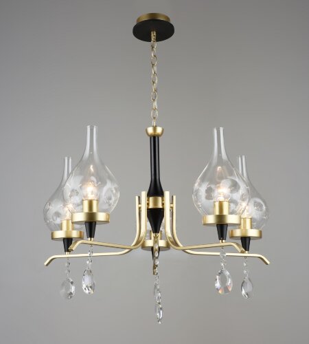 ВР-NH5316/5 GD+BK D650*H520/H820 мм (4) светильник [01110202] ВР-NH5316/5 GD+BK D650*H520/H820 мм (4) светильник потолочный