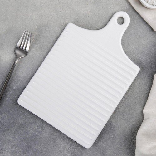 404041-РСВ (в уп.4шт.) - Блюдо для подачи "Гриль" [01031413] 404041-РСВ (в уп.4шт.) - Блюдо для подачи "Гриль" 18х28х1см, цвет белый, арт.4951236