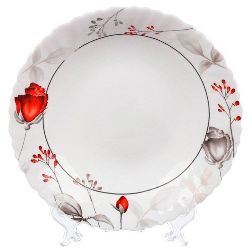 489639-РСВ (в упак 3шт) Вероника Тарелка суповая [01104740] 489639-РСВ (в упак 3шт) Вероника Тарелка суповая Стеклокерамика 22см 620мл круглая Daniks LHSP85/220303 (448951)