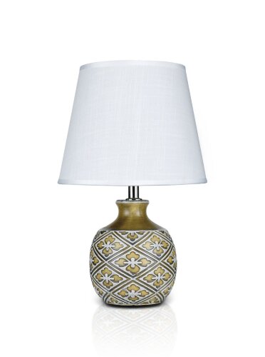 К-EA040 Ancient+White shade H32см (24) светильник [01104515] К-EA040 Ancient+White shade H32см (24) светильник настольный
