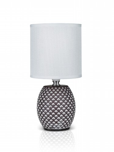 В-HS8401 d.brown+white shade, размер: 130*130*275м [01104548] В-HS8401 d.brown+white shade, размер: 130*130*275мм (24) светильник настольный