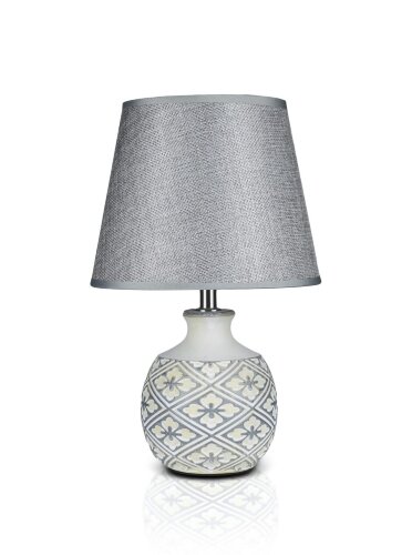 К-TG020 White+Grey shade H32см (24) светильник нас [01104516] К-TG020 White+Grey shade H32см (24) светильник настольный