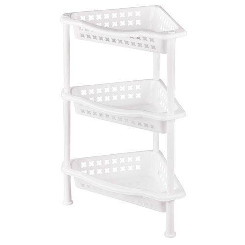 268152-РСВ (в уп.6шт.) - Этажерка 3-х секционная у [01090536] 268152-РСВ (в уп.6шт.) - Этажерка 3-х секционная угловая (белый) М6471