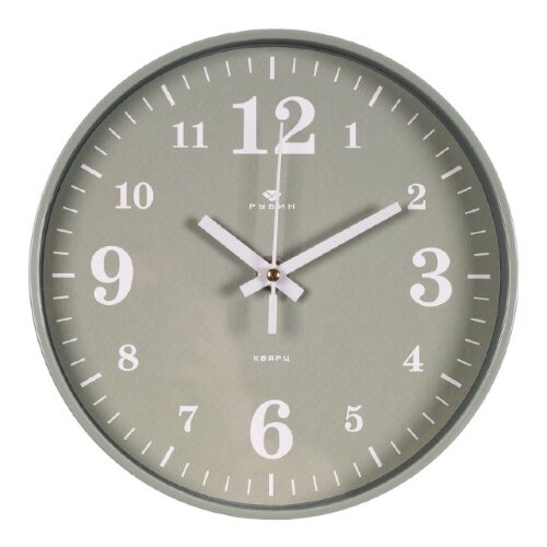 2019-005 (10) Часы настенные круг d=19,5см, корпус [01107574] 2019-005 (10) Часы настенные круг d=19,5см, корпус оливковый, "Классика", Рубин