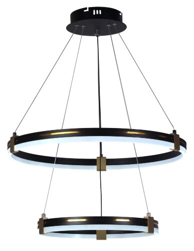 МС-DK6043/2 BK+GOLD Led 68W 3000K+4000K+6500K димм [01100195] МС-DK6043/2 BK+GOLD Led 68W 3000K+4000K+6500K диммер (1) светильник потолочный