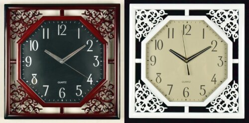 WS-5745 (в кор.8шт.) - Часы настенные квадратные, [01087444] WS-5745 (в кор.8шт.) - Часы настенные квадратные, 2 цвета, (белый,бордовый)размер: 43,8х43,8х4,3см, материал: пластик, стекло,кварцевый бесшумный механизм с плавным ходом.