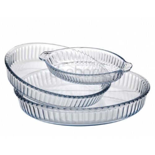 159210 (в уп.2наб.) - Набор посуды для СВЧ 3пр. Pa [01053915] 159210 (в уп.2наб.) - Набор посуды для СВЧ 3пр. Pasabahce-Borcam, материал: упрочн. жаропрочное стекло.