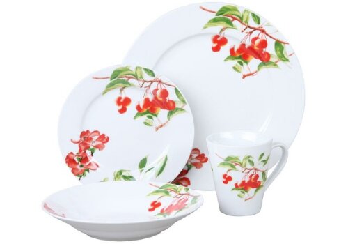 100013-16-RPO (в уп.1наб.) - Набор столовой посуды [01094854] 100013-16-RPO (в уп.1наб.) - Набор столовой посуды 16пр. Состав набора 4 обеденные тарелки, 4 десертные тарелки, 4 суповые тарелки 4 кружки. Материал фарфор.