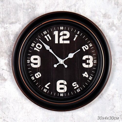 719130 (в уп.20шт.) - Часы настенные 30см. / 2603- [01104804] 719130 (в уп.20шт.) - Часы настенные 30см. / 2603-6G /, материал: пластик, стекло.