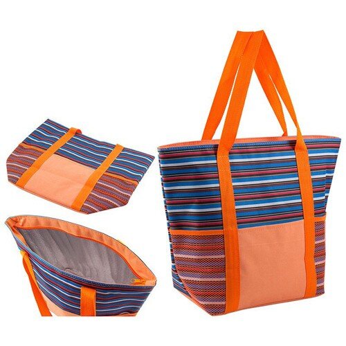 372221-РСВ (в уп.1шт.) - Термосумка Sunset Tote-II [01105913] 372221-РСВ (в уп.1шт.) - Термосумка Sunset Tote-II, CB-13, 25л, размер: 46х18х34см,  арт.006813, материал: полиэстер, термоизоляционный слой: вспененный полиэтилен, алюминиевая фольга, толщина термоизоляционного слоя-3,1мм.