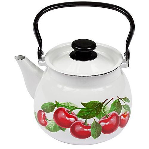 109318-РСВ (в уп.4шт.) - Чайник 3л. 42104-122/6 (Б [01104963] 109318-РСВ (в уп.4шт.) - Чайник 3л. 42104-122/6 (БЕЛЫЙ) пр-во ООО "КМК", материал: эмалированная сталь.