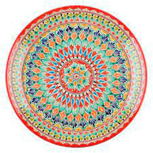 484542-РСВ (в уп.1шт.) - Ляган Красный Мехроб (блю [01104116] 484542-РСВ (в уп.1шт.) - Ляган Красный Мехроб (блюдо для плова) круг 42 см. Узбекистан