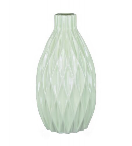 35366 (в кор.3 шт.) - Ваза настольная Финик, орига [01096157] 35366 (в кор.3 шт.) - Ваза настольная Финик, оригами, салатовая (без упаковки)