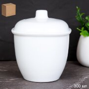 624411 (в уп.48шт.) - Сахарница с крышкой 300мл кв [01108613]