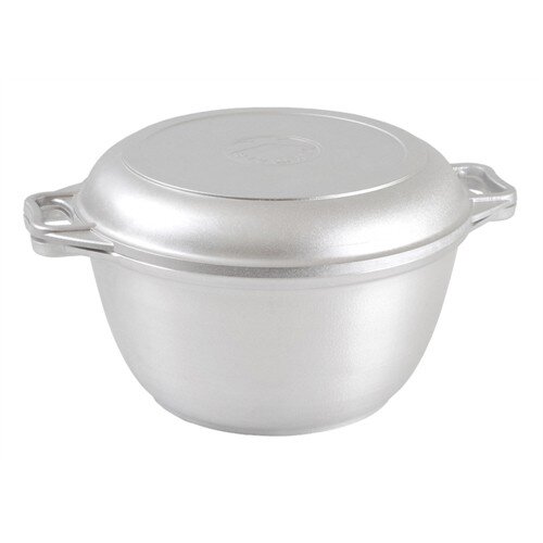 124404-РСВ (в уп.5шт.) - Казан с крышкой-сковородо [01108181] 124404-РСВ (в уп.5шт.) - Казан с крышкой-сковородой 4л г.КУКМОР арт.к44 "Kukmara", материал: литой алюминий.