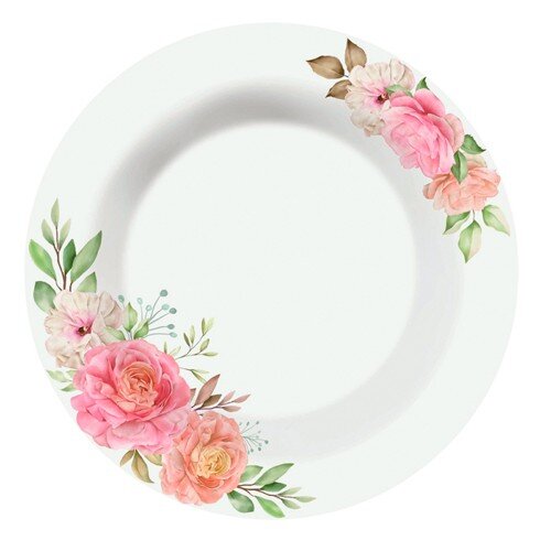 564259-РСВ (в уп.1наб.) - Тарелка плоская 19см, на [01110663] 564259-РСВ (в уп.1наб.) - Тарелка плоская 19см, набор 6шт. JEWEL 7265 "Жизель" (ПС0041-48), материал: стеклокерамика.