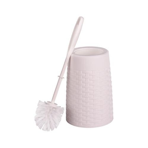 160386-РСВ (в уп.20шт.) - Ерш туалетный "Плетенка" [01105170] 160386-РСВ (в уп.20шт.) - Ерш туалетный "Плетенка" с подставкой (белый) (уп.20) М4464