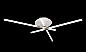 Х-FX80011B/3+1 WT+Nickel 60W 3000-6000K Dimmer 640 [01110824]