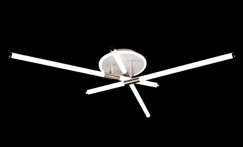 Х-FX80011B/3+1 WT+Nickel 60W 3000-6000K Dimmer 640 [01110824] Х-FX80011B/3+1 WT+Nickel 60W 3000-6000K Dimmer 640*630*130 мм (1) светильник потолочный