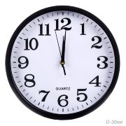 698367 (в уп.30шт.) - Часы настенные, круглые D=30 [01109179]