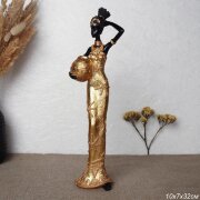 733254 (в уп.16шт.) - Статуэтка Африканка 10х7х32с [01110348]