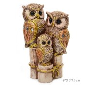 682818 (в уп.72шт.) - Статуэтка Совы 9х6,5х15см. / [01107754]