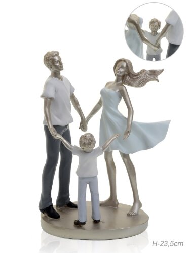 667957 (в уп.12шт.) - Статуэтка Семья 23,5см. /FM1 [01105211] 667957 (в уп.12шт.) - Статуэтка Семья 23,5см. /FM18179/, материал: полимер.