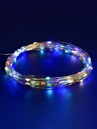 USL-S-128/PT9900 DEW Садовая гирлянда на солнечной [01095398] USL-S-128/PT9900 DEW (20) Садовая гирлянда на солнечной батарее "Роса". Размер: B100*L9900*H190мм. 100 светодиодов. Разноцветный свет. 1*АА Ni-Mh аккумулятор в/к. IP44. TM Uniel.