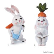 689751 (в уп.48шт.) - Фигурка Кролик 18,8х7х9см. / [01101549]