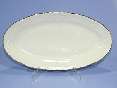 62237 (в уп.15шт.) - Селёдочница 25х13см. 250 без [01034370] 62237 (в уп.15шт.) - Селёдочница 25х13см. 250 без деколи (отводка золотом) (7С1917Ф34) "Надежда", материал: фарфор.