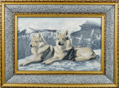 Z М/Р Волки на снегу (55*35) Г/Т [01074286] Z М/Р Волки на снегу (55*35) Г/Т