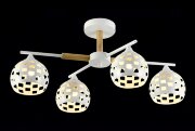 МС-XA1372/4 WH+WOOD (6) светильник потолочный [01102869]