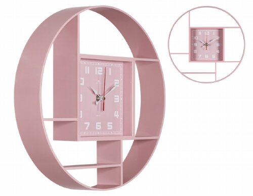 3516-008 (10) Часы настенные круглые d=35 см, корп [01107409] 3516-008 (10) Часы настенные круглые d=35 см, корпус розовый "Классика" "Рубин"